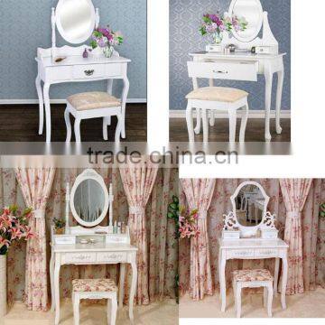 New Arrival Wooden Makeup Cabinet With Mirror photo-3
