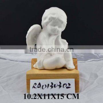 Wholesale Manufacturer Ceramic Angel Deco Cupid Figurine Cheap photo-3