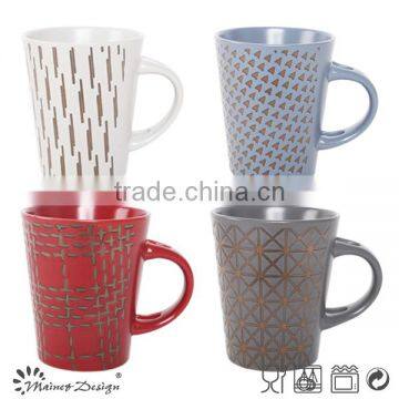 12oz Metal Glaze Ceramic Coffee Mugs photo-5