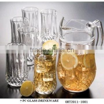 7pcs drinking glass cup set