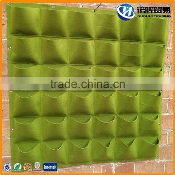 36 Pockets Customize Size Felt Vertical Green Wall photo-3