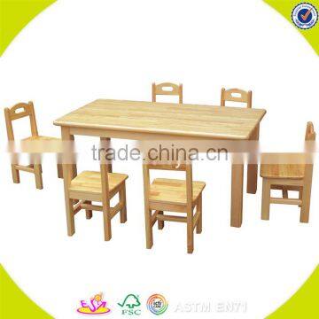 Wholesale fashionable and simple style wooden table and chairs, superb wooden toy stable and chairs W08G209