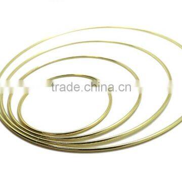 Brass Plate O Ring, High Quality Bright Color Metal O Ring for Handbag Round Ring, Butt Welded Steel Wire Rings ID 2" photo-4