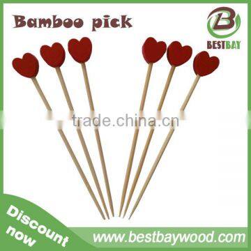 Chistmas Party Cocktail Decoration Heart-shaped Bamboo Skewers,bamboo Skewers Wholesale photo-6