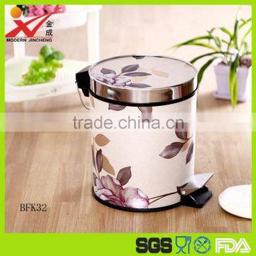Factory top quality plastic foot pedal with lid dust bin storage box