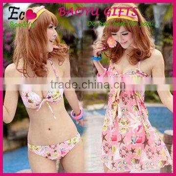 Hot Selling bikini three-piece suit ,wholesale Fashion Designer Sandy beach Couple swimsuit