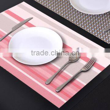 Hot selling decoration plastic placemat pvc woven mesh table mats