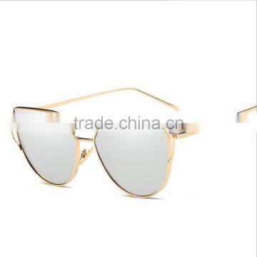 UCHOME Custom Promotional Double Metal Frame Sunglasses ,Genuine Mosaic Female Sun Glasses photo-2