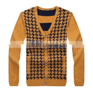 mens heavy winter new design wool cardigan knit sweater