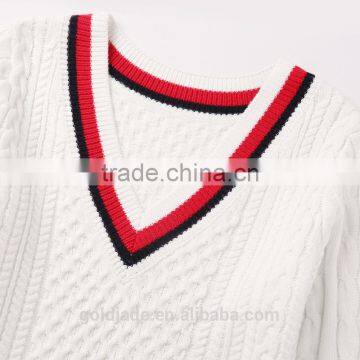 Best Sale Knitted Women Long Sweater Design V Neck Cashmere Sweater Women photo-5