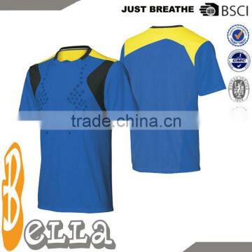 100% polyester high quality round neck lawn tennis sports wear