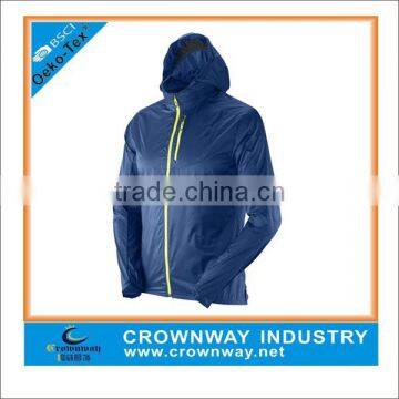 plain windbreaker jacket with bag made of nylon