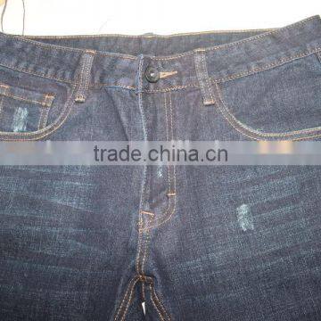 GZY 2017 New Classical Embroidery Patch Style Man's Jeans Pent Damaged Jeans Stock