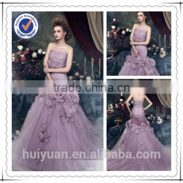 Floor Length A-line beading Applique Flowers Long Bridesmaid Dresses