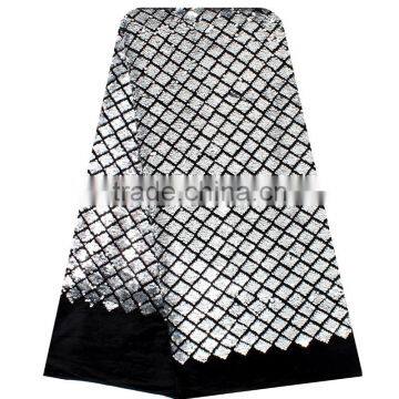 2017 New Arrivals Guangzhou Lace Fabrics Velvet African Lace Fabric photo-3