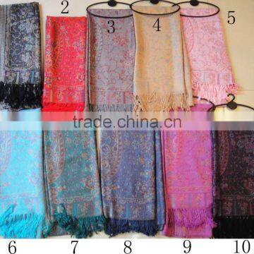 Wholesale Factory Russian Lady Paisley Pashmina Shawl 100%rayon photo-3