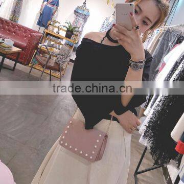 Zm50298b New Style Single Shoulder Lady Chain Bag Fashion Pure Color Small Women Bags photo-2