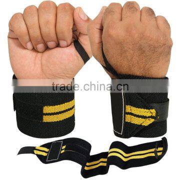 Black with yellow Wrist Wrap HIGH QUALITY !