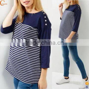 Maternity wear striped t shirt pregnancy clothes
