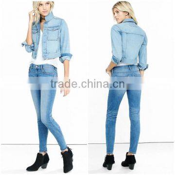 New collection china wholesales jeans legging ladies jeans top design