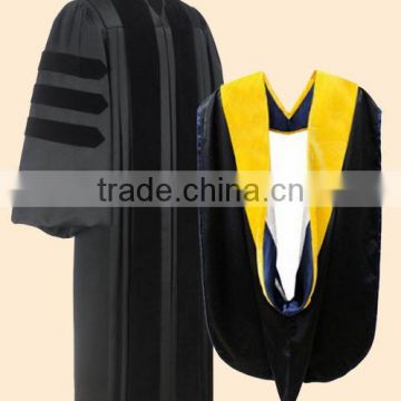 PHD graduation gowns with hood