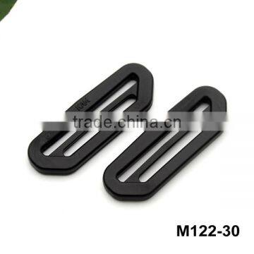 HLD/M122-30mm Black strap buckle plastic adjustable buckle slider buckle for bagpack