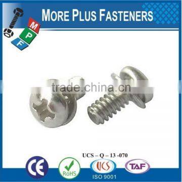 Made in Taiwan Phillips Pan Head External or Internal Tooth Lock Washer SEMS Screw Zinc Plated
