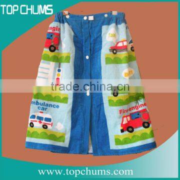 Custom printed sheared terry skirt for kids