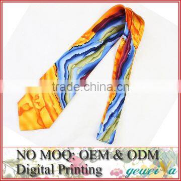 Custom Digital Printing 100% Silk Fabric For Tie