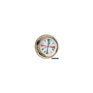 Art. 2268 Quartz clock set in brass marine case controlled by radio signal