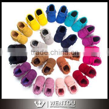 Manufacturer Soft Bottom Tassel Crib Shoes