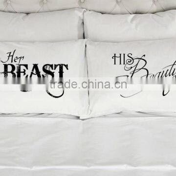 Hot Sales Custom Printing Couple Pillow Case