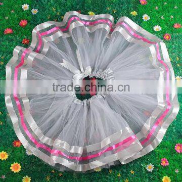 Wholesale Boutique Stylish Many Colors Grey Puffy Mini Children Tulle Skirt M5051801