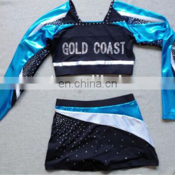 Hot girls spandex cheerleading uniforms