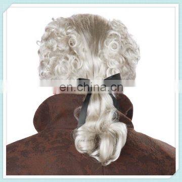 Adult Immortal Colonial Man Silver Peruke Synthetic Wigs HPC-0044