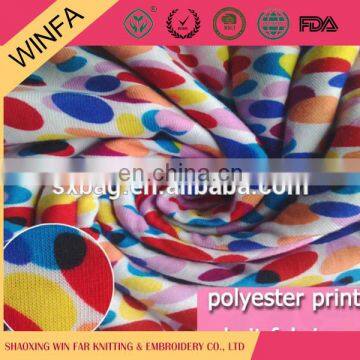 High quality Luxury Cheap Printed knitted micro polyester jersey fabric