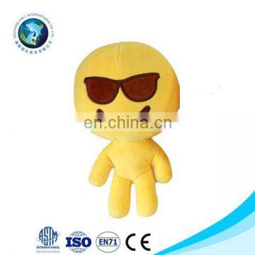 Cool Face Soft PP Cotton Emoji Doll Smiley Toys Pendant Plush Dolls Custom Doll Promotion Gift