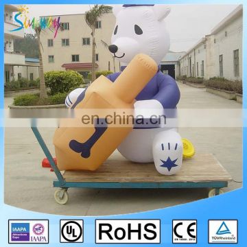 Sunway Cute Customized Inflatable Bear Party Event Commercial Inflatable Cartoon Characters