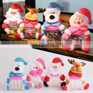 CE certificate cartoon character christmas plush candy toys Santa Gifts for kids