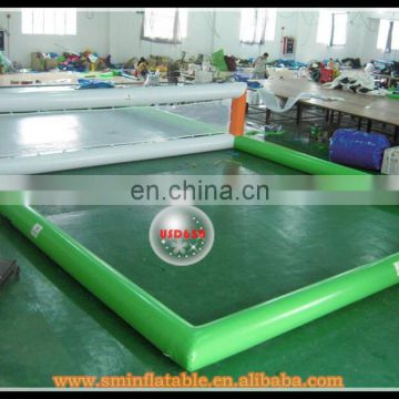 Fashion design inflatable volleyball court, water sport game for outdoor