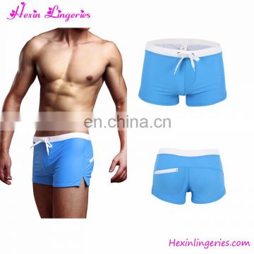 Drop Shipping Fitness Blue Lightweight Swimwear Men