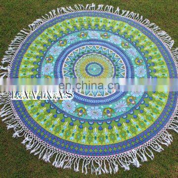 Mandala beach throw roundie throw Hippie yoga mat