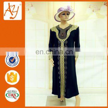 2016 new style black abaya kaftan dresses in Pakistan