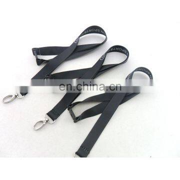 custom two clips lanyard with logo printed