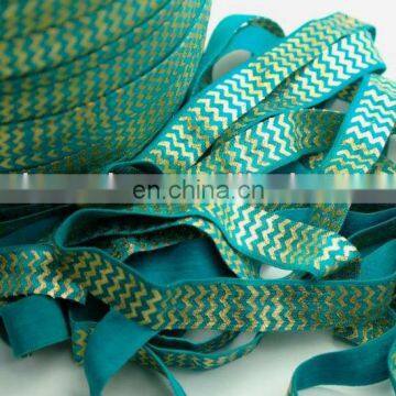 Custom chevron Foil print FOE ribbon wholesale