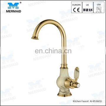 Classic Royal Gold Plated kitchen tap faucets 360 degrees rotate sink mixer taps