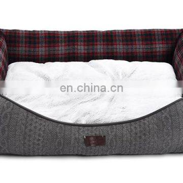 Wholesale Classic Check Superior Comfort Dog Sofa Pet Bed photo-2