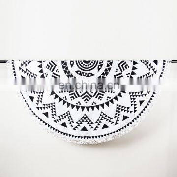 Factory Price Promotional Digital Printed Custom Logo Sublimation 80% Polyester 20% Polyamide Microfiber Beach Towel photo-2