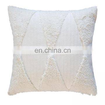 Wholesale Home Decoration Machine Woven Custom Tufted Pillow Cover Luxury White Throw Sofa Cushion Cover photo-5