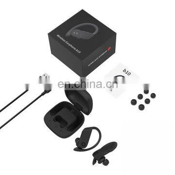 True wireless earbuds runninghook bluetooth headphone with wireless charging